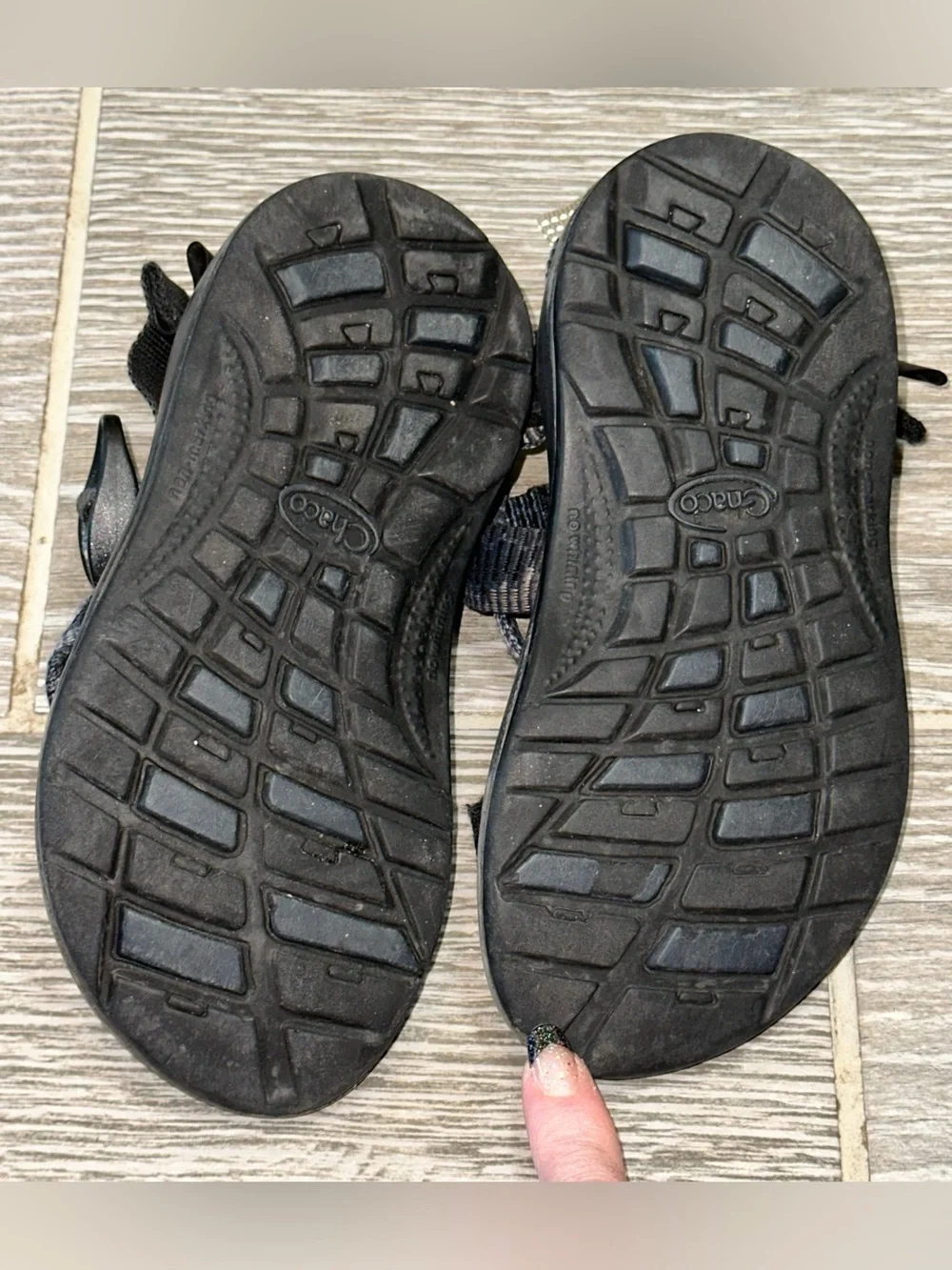 Chaco Kids Z1 EcoTread Athletic Sport Sandal Youth Size 11 Navy Slides Outdoor